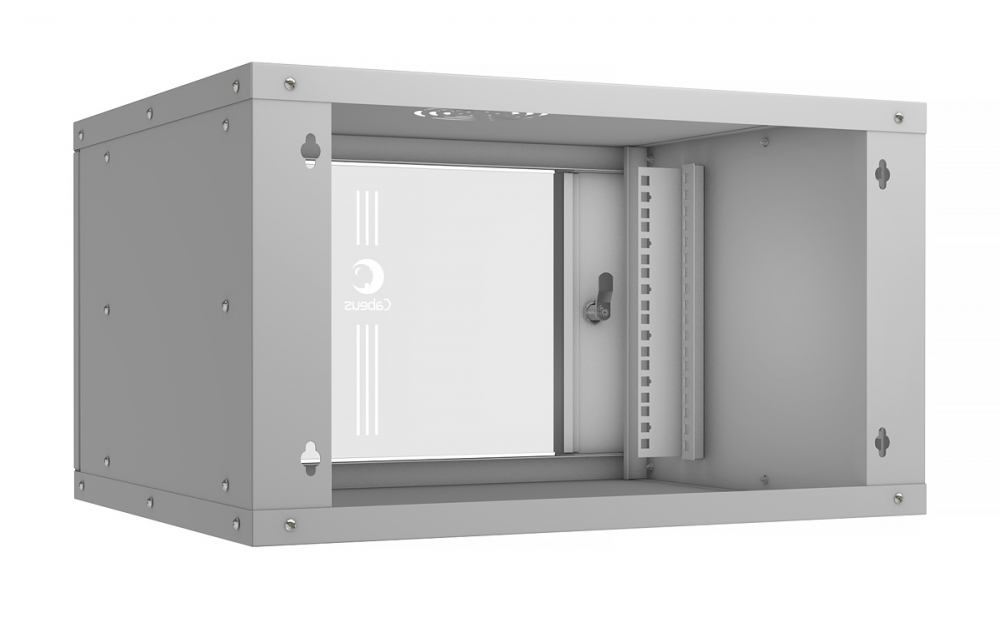 Шкаф телекоммуникационный настенный 19 6U Cabeus WSC-05D-6U55/45 Шкаф телекоммуникационный настенный 19 6U Cabeus WSC-05D-6U55/45