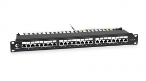����-������ 19 ���.5� Cabeus PL-24-Cat.5e-SH-��������� ��������������-Dual IDC 1U 24 �����