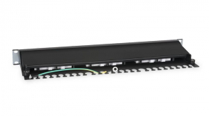 ����-������ 19 ���.5� Cabeus PL-24-Cat.5e-SH-��������� ��������������-Dual IDC 1U 24 �����