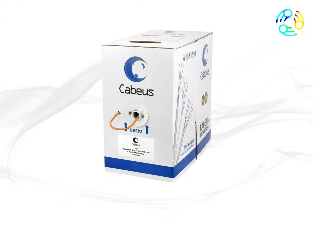 FTP-4P-Cat.5e-SOLID-LSZH Витая пара F/UTP 5e 4 пары оранжевая 305 метров FTP-4P-Cat.5e-SOLID-LSZH Витая пара F/UTP 5e 4 пары оранжевая 305 метров