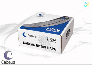  Cabeus UTP-4P-Cat.5e-SOLID-GY-100 4 ���� ����� ����� ���� ���.5� ����� ���� ���.5�100�