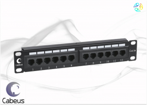 ����-������ 10 ���.5� Cabeus PL-12-Cat.5e 1U 12 ������