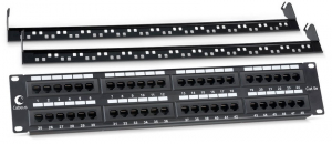 ����-������ 19 ���.5� Cabeus PL-48-Cat.5e-Dual 2U 48 ������
