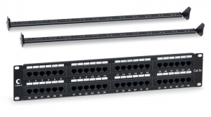 ����-������ 19 ���.5� Cabeus PL-48-Cat.5e-Dual 2U 48 ������