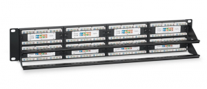 ����-������ 19 ���.5� Cabeus PL-48-Cat.5e-Dual 2U 48 ������