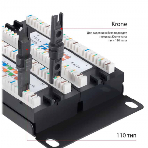 ����-������ 19 ���.5� Cabeus PL-48-Cat.5e-Dual 2U 48 ������