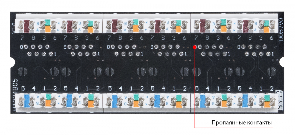 ����-������ 19 ���.6 Cabeus PL-24-Cat.6-Dual 1U 24 �����