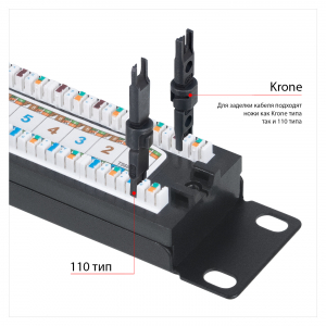 ����-������ 19 ���.6 Cabeus PL-24-Cat.6-Dual 1U 24 �����