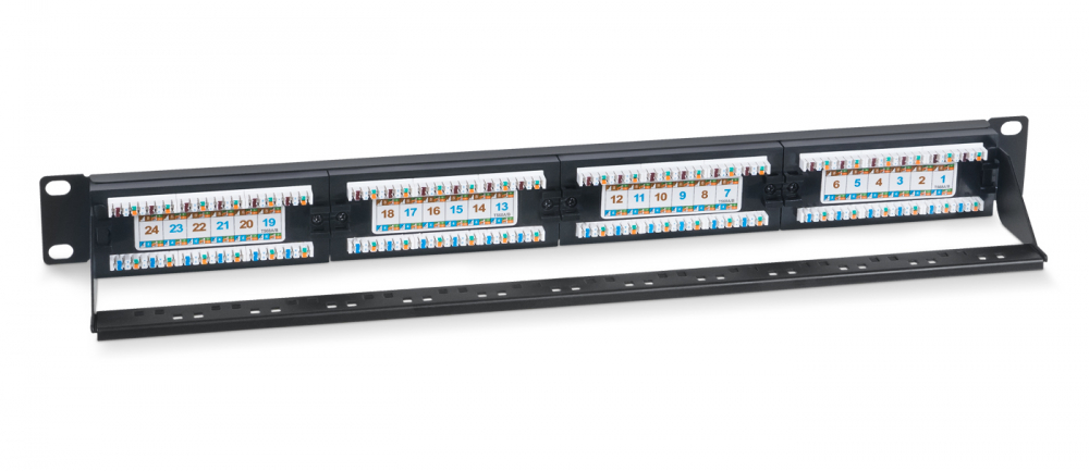 ����-������ 19 ���.6 Cabeus PL-24-Cat.6-Dual 1U 24 �����