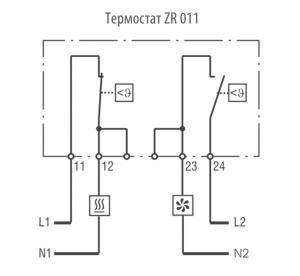��������� NO ����������/NC ������� Cabeus ZR011